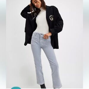 Free People NWOT High Time Velvet Kick Flare Pants Size 6